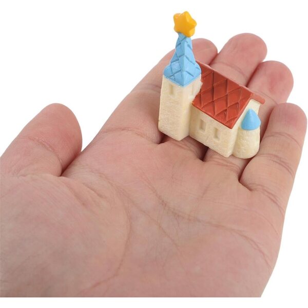 Toyvian Mini-Harzhäuser für Gärten und Terrarien, 6 farbenfrohe und widerstandsfähige Teile