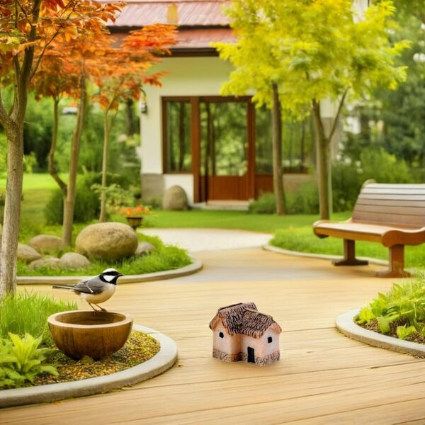 Toyvian 20 Miniatur-Harzhäuser für Garten- und Landschaftsdekoration