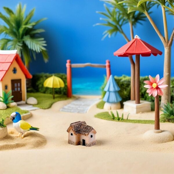 Toyvian 20 Miniatur-Harzhäuser für Garten- und Landschaftsdekoration