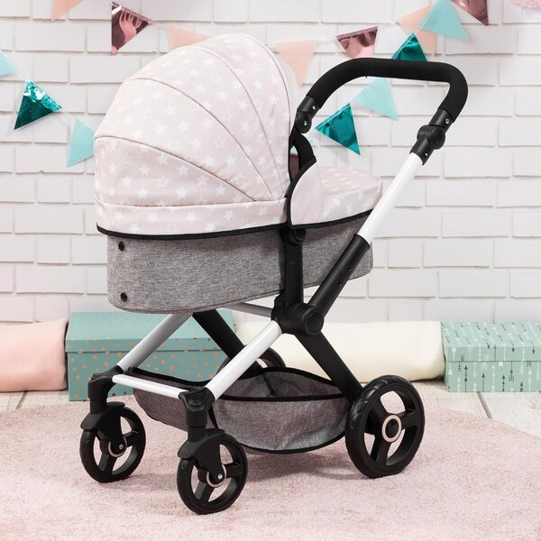 Verstellbarer Puppenwagen Combi Xeo mit Tasche und umkehrbarem Griff