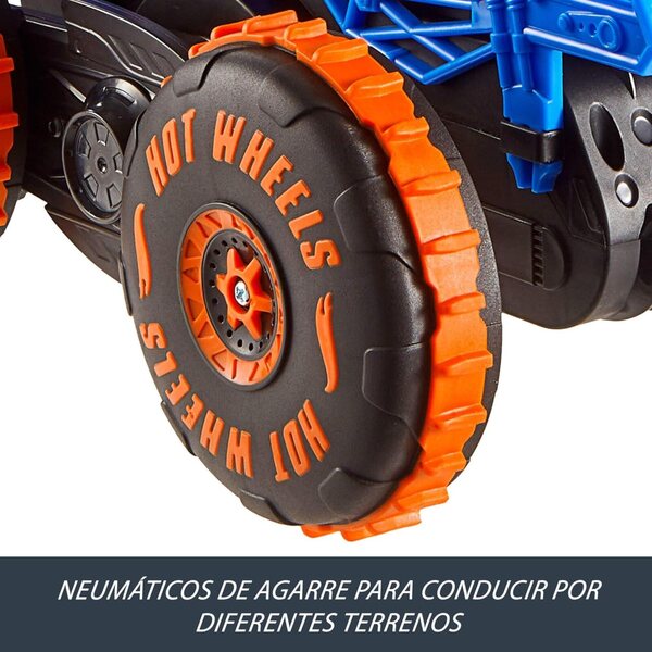Hot Wheels Monster Truck Tiger Shark 3-in-1-Seilrutsche: Rennen, Klettern, Stunts