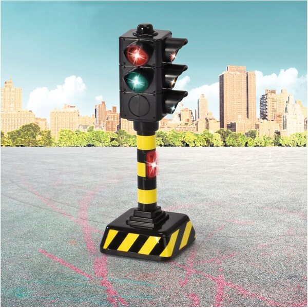 Dickie Tricolor Ampelspielzeug, Lichter und Geräusche, 12 cm, für Kinder