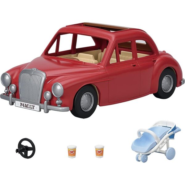 Sylvanian Families Coche Familiar 5 istet koos tarvikutega ja ümberkujundatav