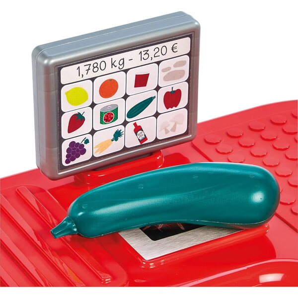 Ecoiffier 100 % Chef Toy Supermarket mit Trolley, TPV, Mikrofon und Zubehör