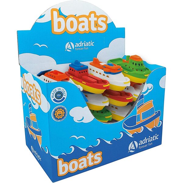 ADRIATIC 874 - Barchette Giocattolo Sicure e Colorate per Bambini, Made in Italy
