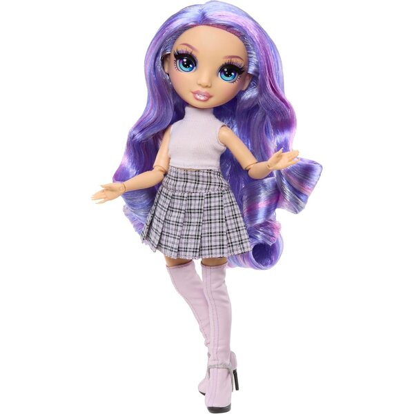 RAINBOW HIGH Style Icons Violett - 28 cm Poppe mat Outfit a Moud Accessoiren