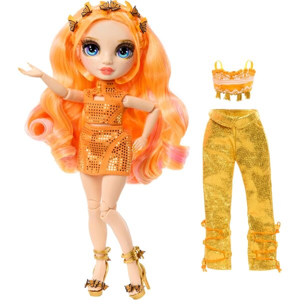 Rainbow High Style Icons Poppy - 28 cm Moudepopp mat laangen Hoer an Extra Outfit