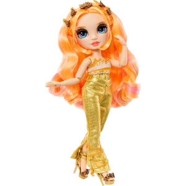 Rainbow High Style Icons Poppy - 28 cm Moudepopp mat laangen Hoer an Extra Outfit
