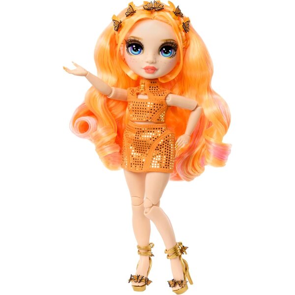Rainbow High Style Icons Poppy - 28 cm Moudepopp mat laangen Hoer an Extra Outfit