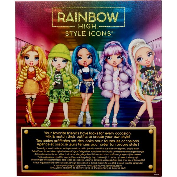 Rainbow High Style Icons Poppy - 28 cm Moudepopp mat laangen Hoer an Extra Outfit