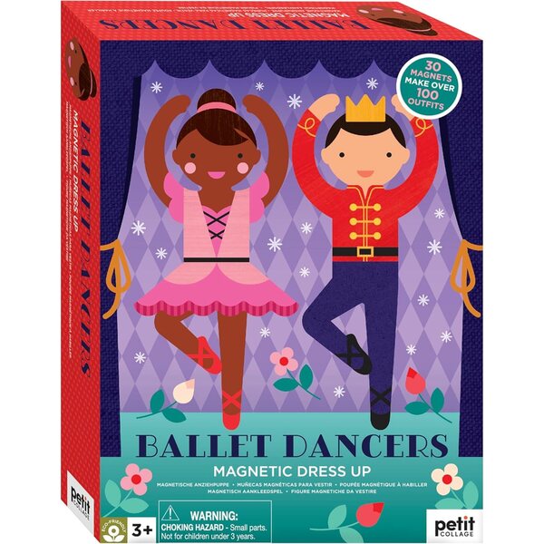 Petit Collage Ballet Dancers Magnetic Dress Up Magnetspiel für kreative Kinder