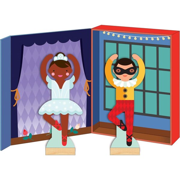 Petit Collage Ballet Dancers Magnetic Dress Up Magnetspiel für kreative Kinder