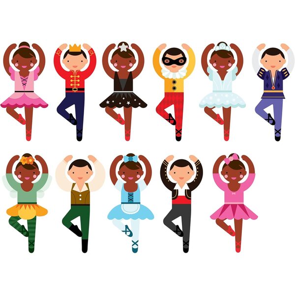 Petit Collage Ballet Dancers Magnetic Dress Up Magnetspiel für kreative Kinder