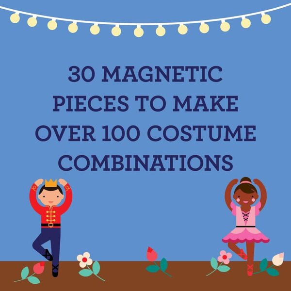Petit Collage Ballet Dancers Magnetic Dress Up Magnetspiel für kreative Kinder
