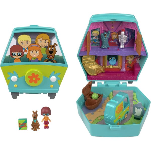 Polly Pocket x Scooby Doo: Mystery Machinekoffer met minipoppetje en accessoires
