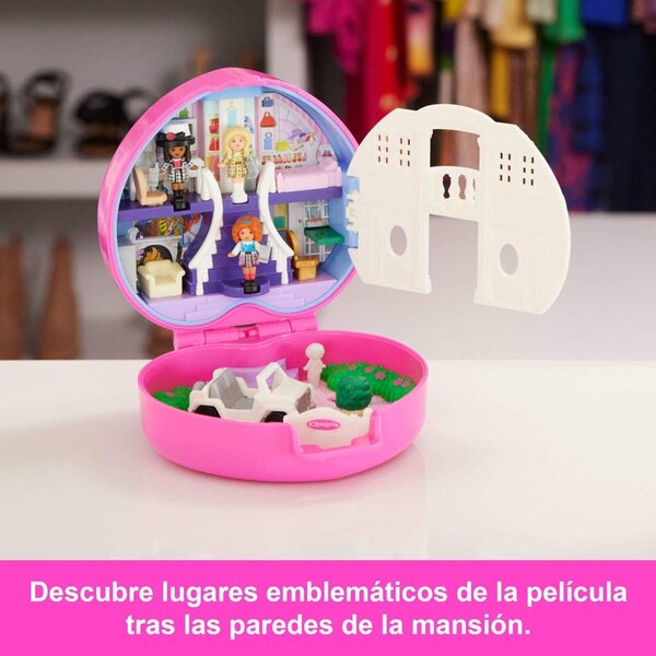 Polly Pocket x Clueless Estuche-verzamelaar met 3 minipoppetjes en 5 thematische accessoires