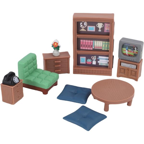 Decorazioni miniatura per casa delle bambole 1/12 set 9 pezzi in resina artigianale