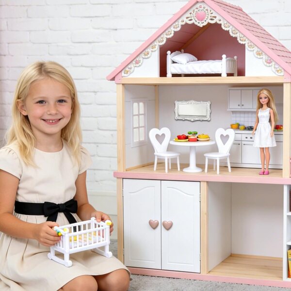 Vintage-Miniaturspiegel aus Kunstharz für Puppenhaus, elegante und funktionale Dekoration