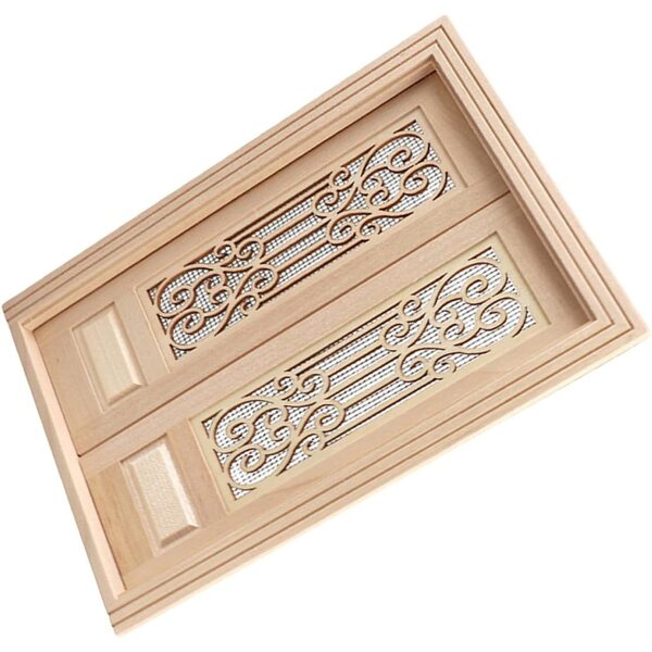 Hemobllo 12, Modelo Miniatura de Madera sin Pintar, Decoración Realista para Muebles y Jardín de Casas de Hadas, Accesorio para Interiores de Mini Casa