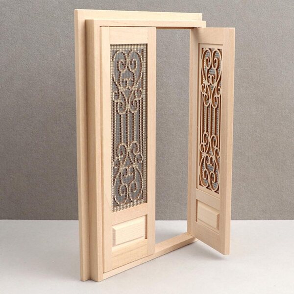 Hemobllo 12, Modelo Miniatura de Madera sin Pintar, Decoración Realista para Muebles y Jardín de Casas de Hadas, Accesorio para Interiores de Mini Casa