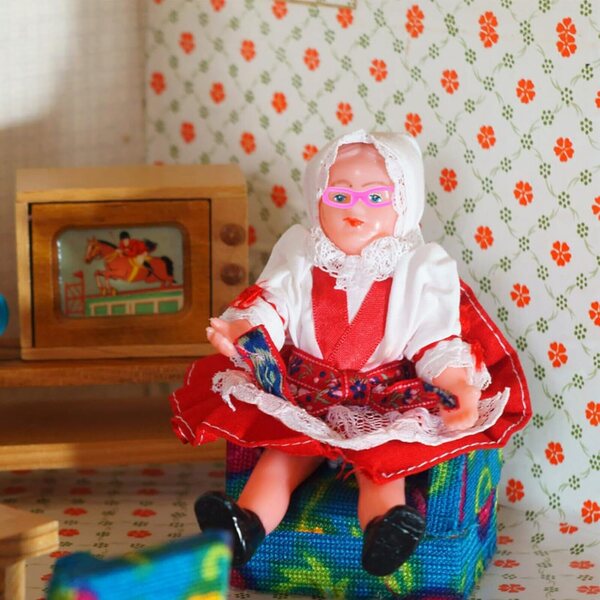 Súprava mini slúchadiel a okuliarov Hemobllo pre bábiky 18 kusov kreatívneho príslušenstva pre domácich majstrov