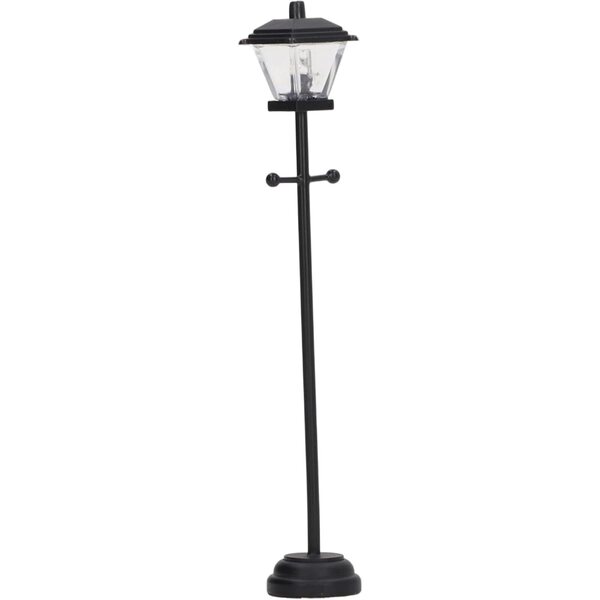 Stehlampe für Puppenhaus 1:12 mit Batterie und Schalter, Schwarz