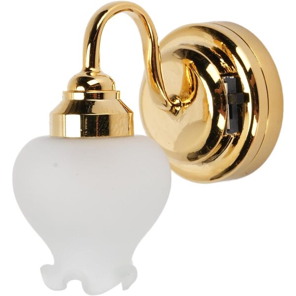 LED-Wandlampe für Puppenhaus 1:12 – realistische Miniatur für Wohnzimmer und Flur