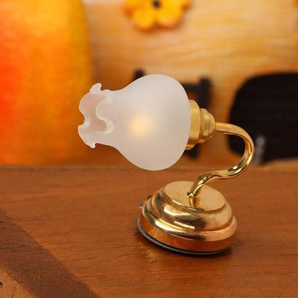 LED-Wandlampe für Puppenhaus 1:12 – realistische Miniatur für Wohnzimmer und Flur
