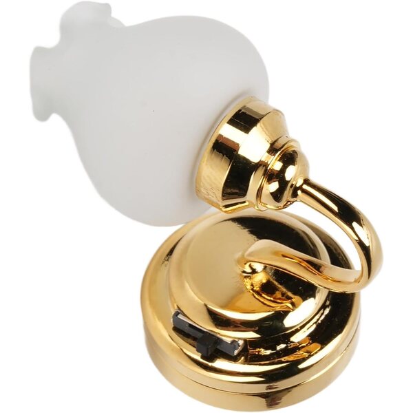 LED-Wandlampe für Puppenhaus 1:12 – realistische Miniatur für Wohnzimmer und Flur