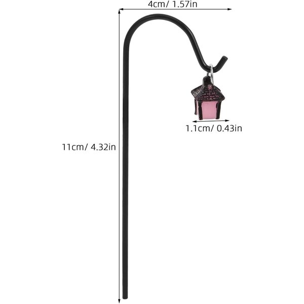 Lampadaires miniatures qui brillent dans le noir 7 pièces pour micropaysages et maisons de poupées