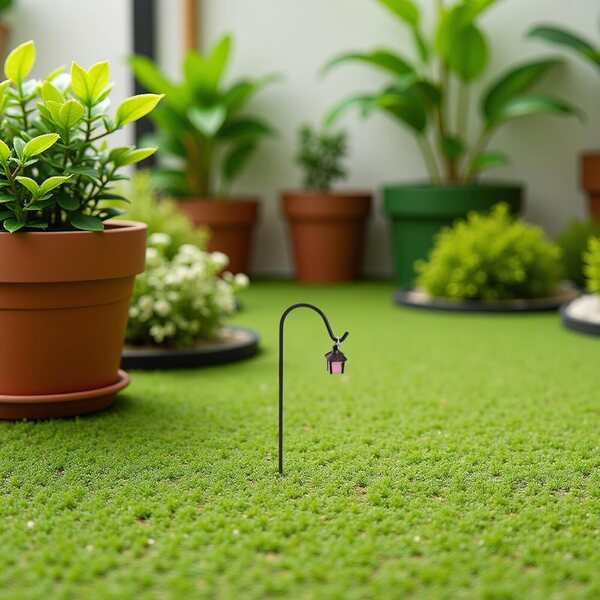 Lampadaires miniatures qui brillent dans le noir 7 pièces pour micropaysages et maisons de poupées