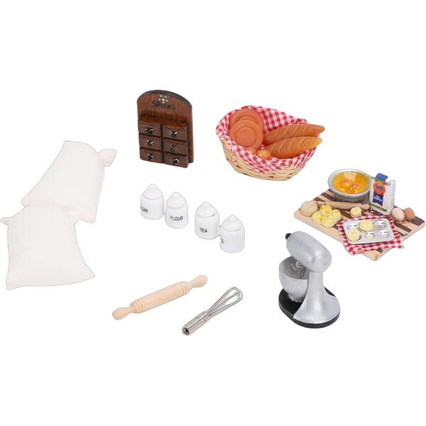 Accessori da Cucina Miniatura 1:12 per Bambole, Set Realistico e Dettagliato
