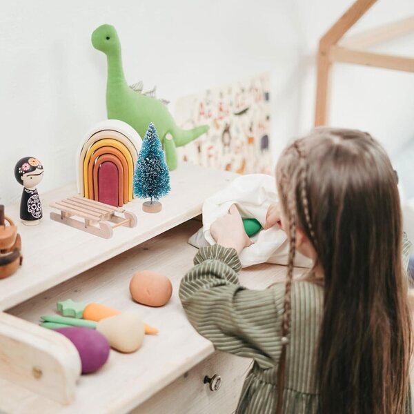 Hemobllo Set mit 11 Mini-Weihnachtsornamenten aus Holz für Puppenhäuser, 8,5 cm