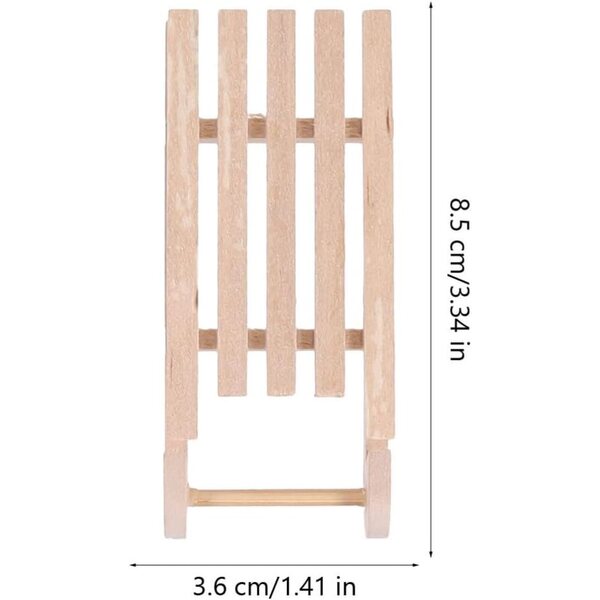 Hemobllo Set mit 11 Mini-Weihnachtsornamenten aus Holz für Puppenhäuser, 8,5 cm
