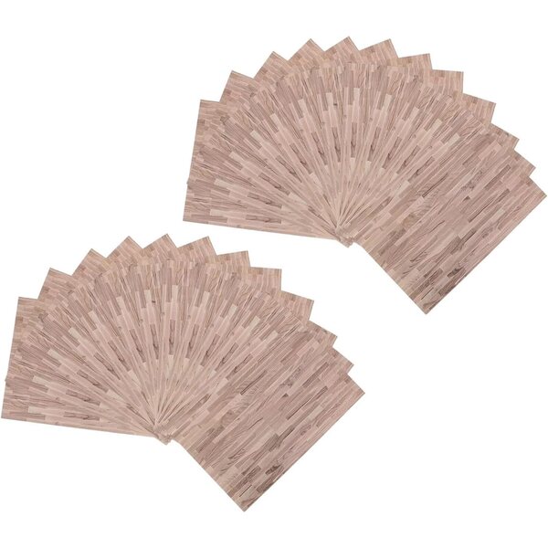 Hemobllo 24 wood effect dollhouse floor stickers 29x21 cm