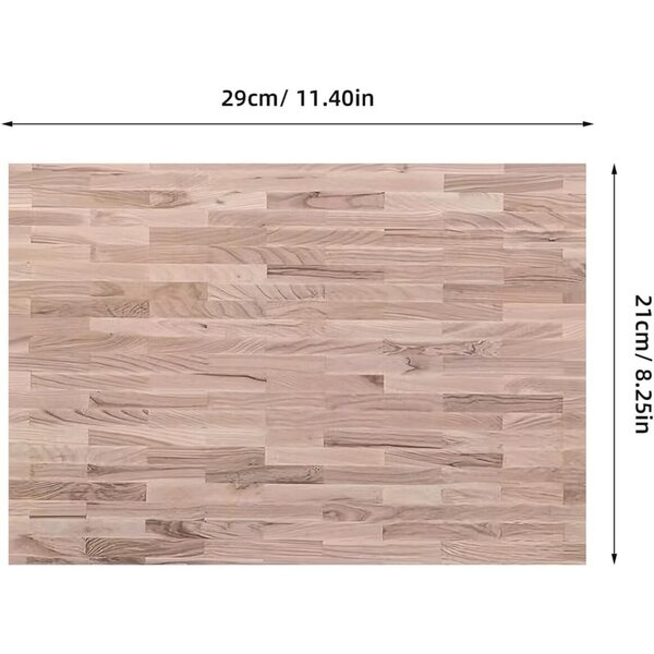 Hemobllo 24 adesivos para chão de casa de bonecas com efeito madeira 29x21 cm