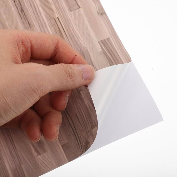 Hemobllo 24 adesivos para chão de casa de bonecas com efeito madeira 29x21 cm