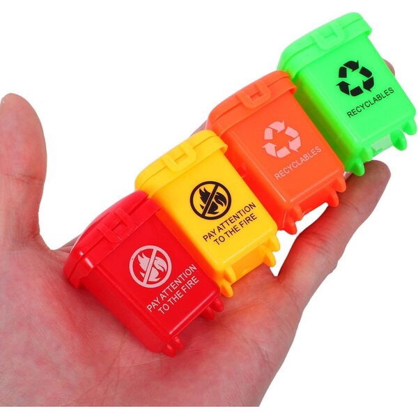 Hemobllo 40 Mini Plastikbehälter fir pädagogesch Spiller a Poppenhaus