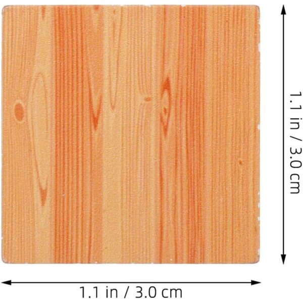 Hemobllo 45 Miniatur Holzplanken fir Poppenlagerung - Realistesch Effekt