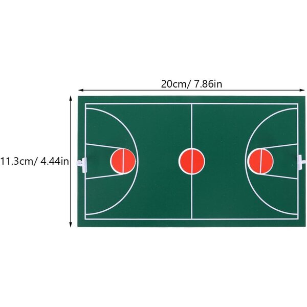 Modelo de quadra de basquete em miniatura Hemobllo para decoração de mesa e DIY