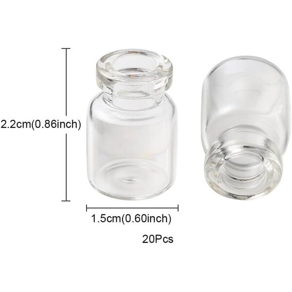 10 tarros de vidrio para casa de muñecas, miniatura: botellas de vidrio a escala 1/12, contenedor de alimentos para cocina, restaurante, mini recipiente vacío con corcho, accesorios de casa de muñecas