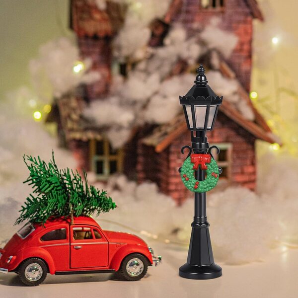 Hemobllo Miniatur-Weihnachtslaternen, 4 Stück, 12 cm, Puppenhaus-Dekoration
