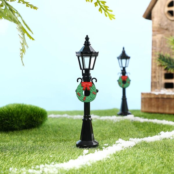 Hemobllo Miniatur-Weihnachtslaternen, 4 Stück, 12 cm, Puppenhaus-Dekoration