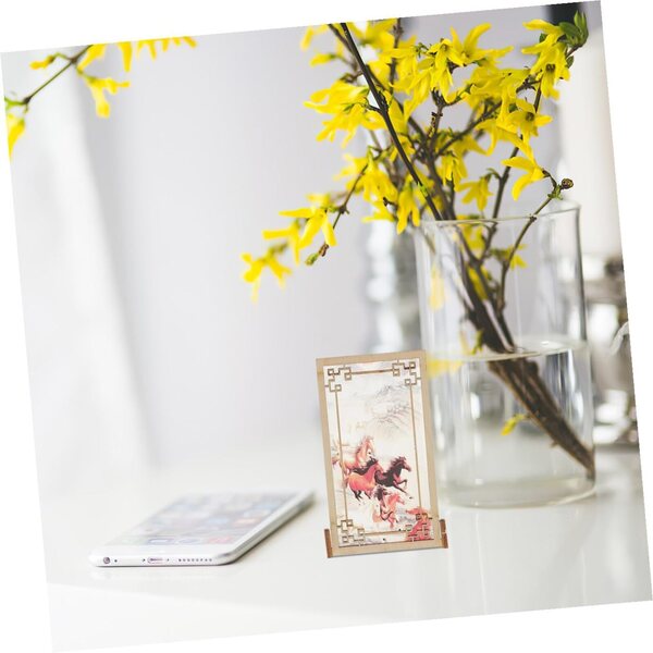Hemobllo Mini Pantalla Decorativa Miniatura Estilo Chino para Accesorio Versátil para Casas de Muñecas Modelo Resistente con Detalles Finos para Dormitorio y Sala