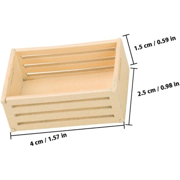 Hemobllo 6 Mini Poppenhaus Kuerf an 1:12 Skala, realistesch a versatile