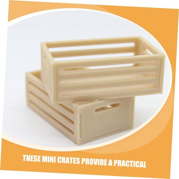 Hemobllo 6 Mini Poppenhaus Kuerf an 1:12 Skala, realistesch a versatile