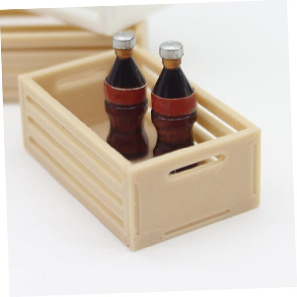 Hemobllo 6 Mini Poppenhaus Kuerf an 1:12 Skala, realistesch a versatile