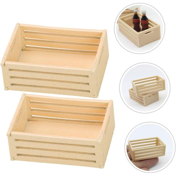 Hemobllo 6 Mini Poppenhaus Kuerf an 1:12 Skala, realistesch a versatile