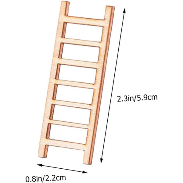 Hemobllo mini escaliers en bois 20 pièces pour maisons de poupées et dioramas réalistes