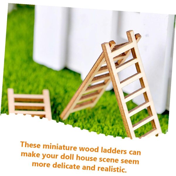 Hemobllo mini escaliers en bois 20 pièces pour maisons de poupées et dioramas réalistes